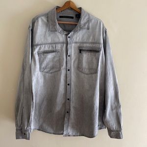 Sean John Washed Gray Cotton Jacket